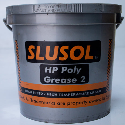 SLUSOL Poly HP Grease EP2 5kg — Polyurea High-Speed Bearing Grease | Mapett Autostore & Lubricants