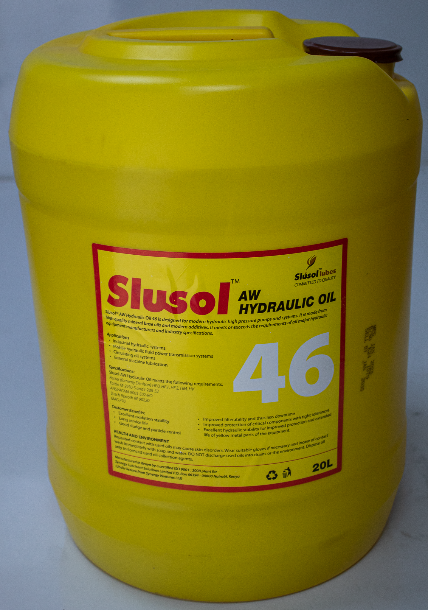 SLUSOL HYDRAULIC OIL AW 46